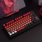 Asuka 104+18 Clear PC+PBT Dye-subbed Pudding Jelly Keycaps Set OEM Profile Mechanical Keyboard